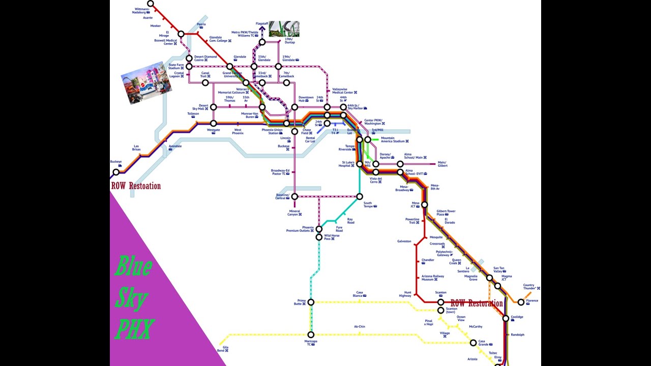 Phoenix: Blue Sky | Light Rail, Commuter Rail, and Amtrak
