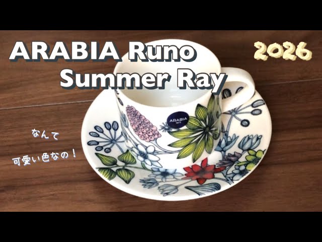 アラビア ルノ サマーレイ 2026 可愛すぎる配色のコーヒーカップの
