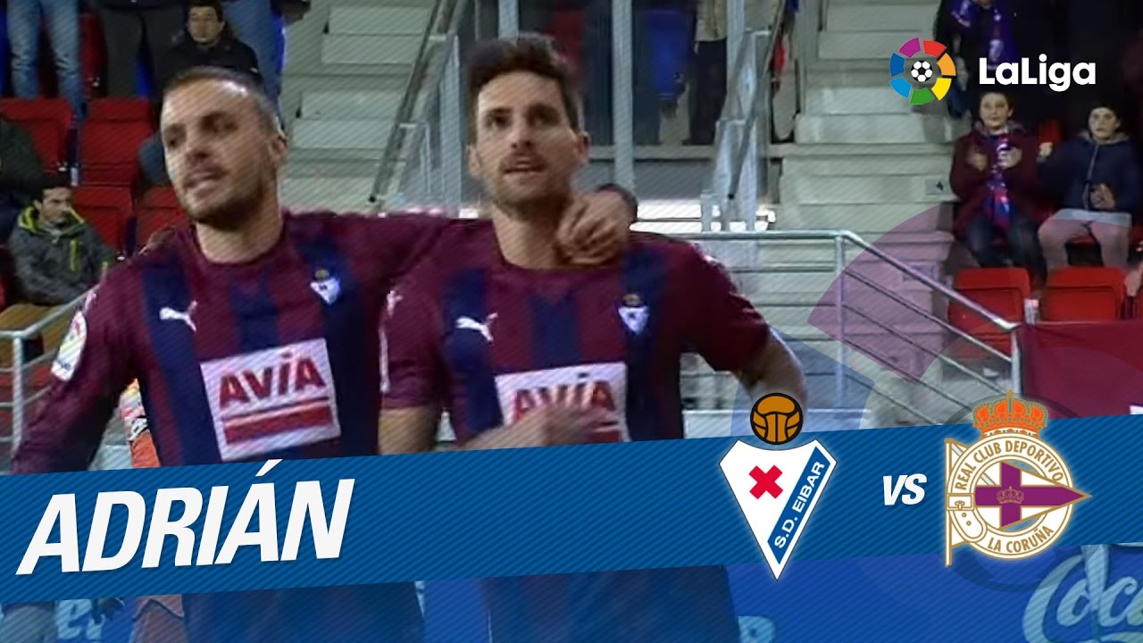 Golazo de Adrián (1-0) SD Eibar vs Deportivo de la Coruña