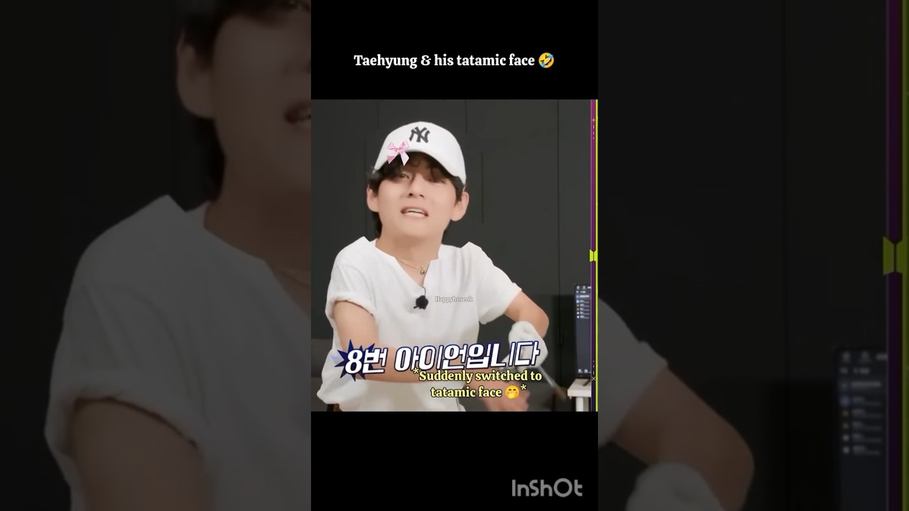 Taehyung's expression went from proud to tatamic 🤣 