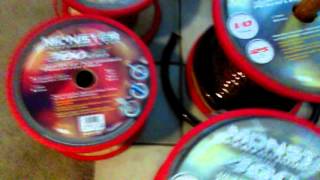 Choice Series 12AWG Oxygen-Free Pure Bare Copper Speaker Wire, 100ft Monster cable OFC 1/0AWG