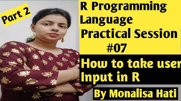 How to take input from user in R| R Programming Practical