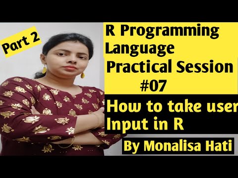 How to take input from user in R| R Programming Practical