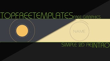 FREE Intro Template: 2D Simple After Effects #6