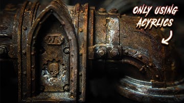 Best  Easy Rust Tutorial || Using only Acrylics (Kinda)