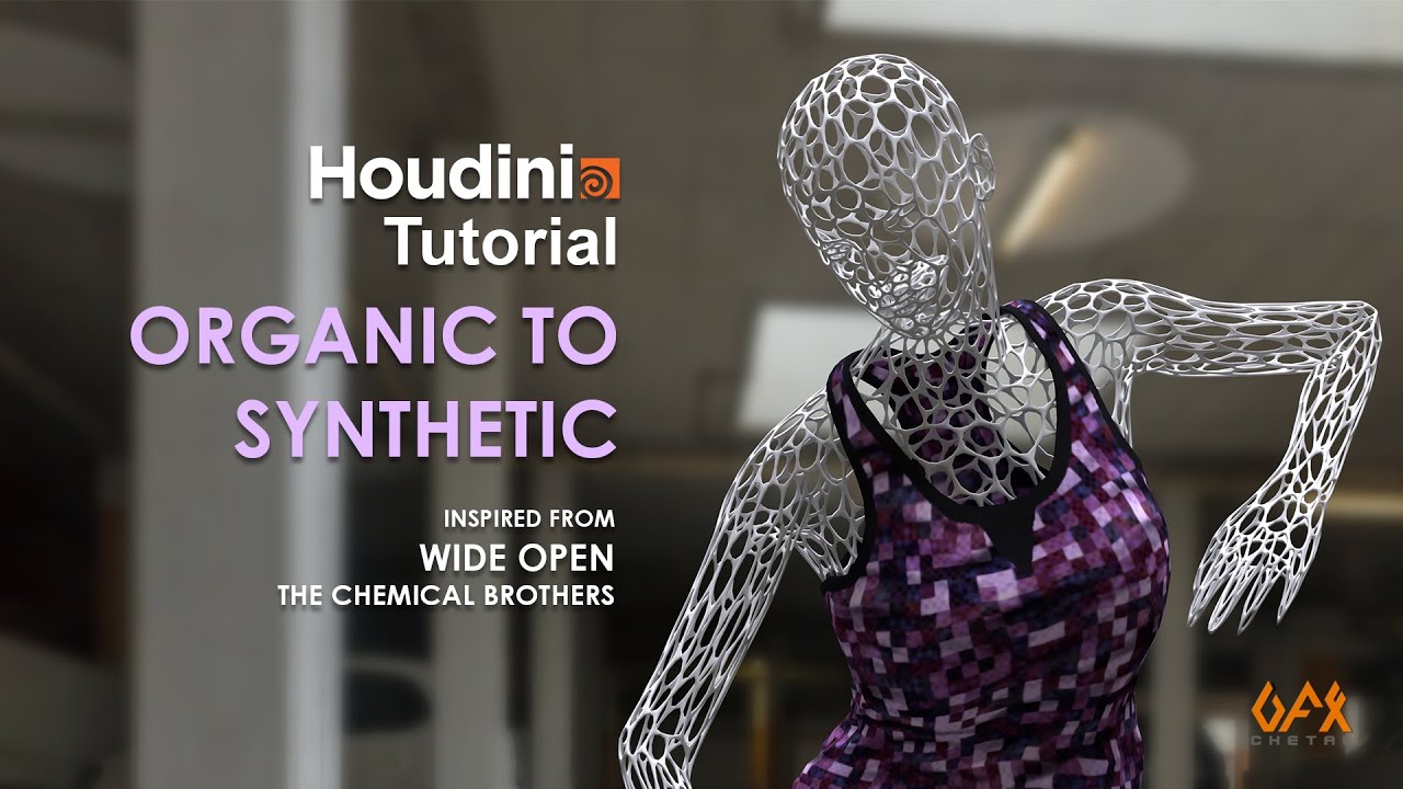 Houdini Tutorial | Organic to Synthetic Procedural Approach : "Wide ...