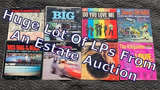 Estate Sale Auction Find - Huge Lot of 33RPM Vinyl LP Records