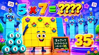 Learn the Number 5 Multiplication with Numberblocks | Colorful Math Learning for Kids