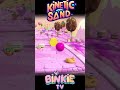 ⭐🎳 Learn Shapes Kinetic Sand Bowling Ball Smash Race | Binkie TV