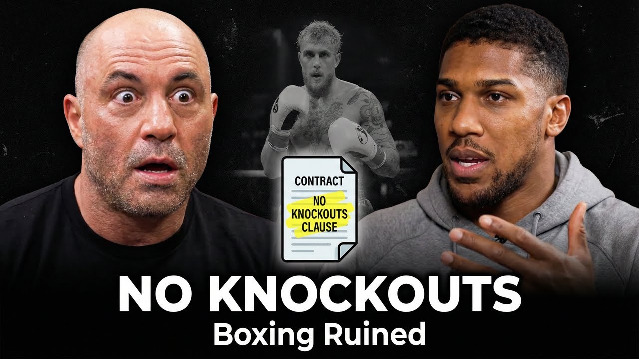 “NO KNOCKOUTS” Joe Rogan SHOCKED as Anthony Joshua EXPOSES Jake Paul Fight Contract!!
