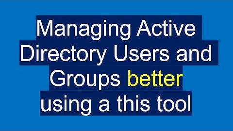 Active Directory Users and Group Manager Tool #shorts