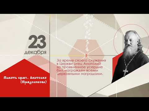 Православный календарь на 2021 г. 23 декабря. Память свщмч. Анатолия Правдолюбова, пресвитера.