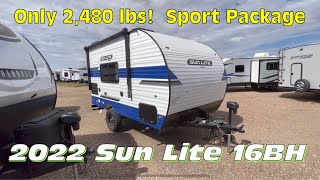 Escape into Adventure with the 2022 Sun Lite 16BH Towable Truck Camper