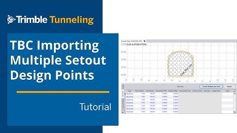 TBC Tunneling - Import Set Out Points