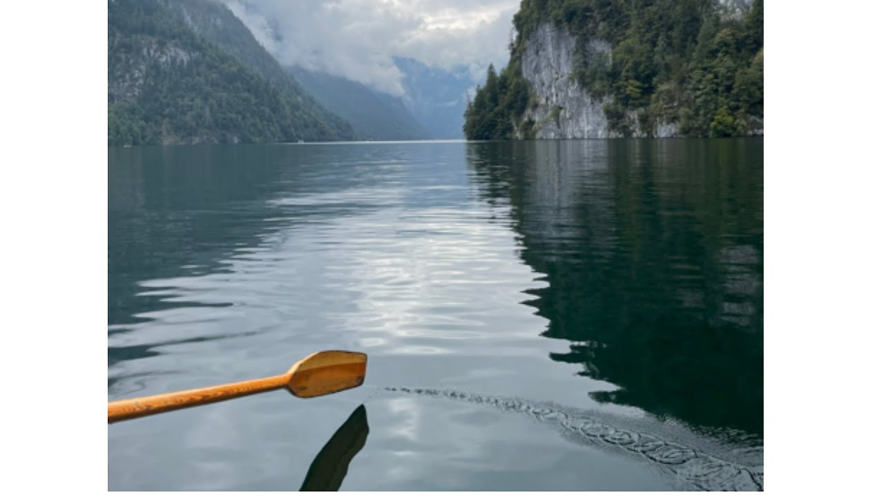 Гребля по озеру Кёнигзее | Спокойное приключение на лодке по самому красивому озеру Баварии (разр...