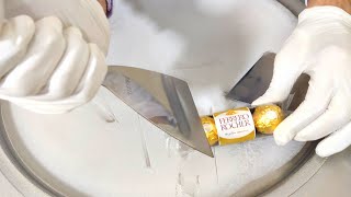 ferrero rocher ice cream rolls street ice cream chef ice cream rolls - ايس كريم رول فريرو روشير ه