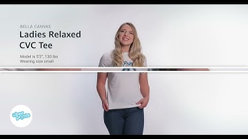 Ladies Relaxed CVC Tee by Bella Canvas - Review Clip | Custom Printed at UberPrints