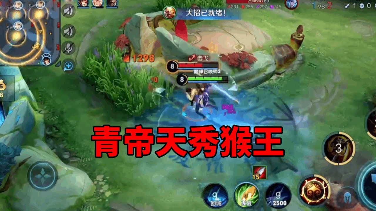 青帝猴子天秀教学：戏耍国标诸葛，同一位置瞬秒两次！某知名主播无辜躺枪心态炸裂！【文龙说峡谷】