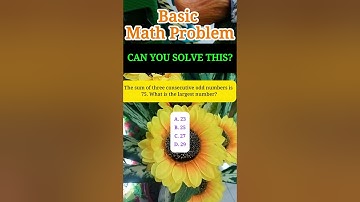 The sum of three consecutive odd numbers is 75. What is the largest number?A. 23B. 25C. 27D. 29
