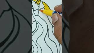 Barbie drawing easy method | How to draw Barbie