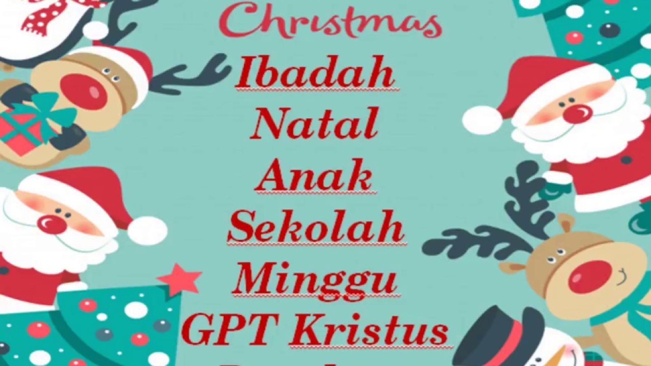 Gambar Natal Sekolah Minggu - Selamat Hari Natal Dan Tahun ...