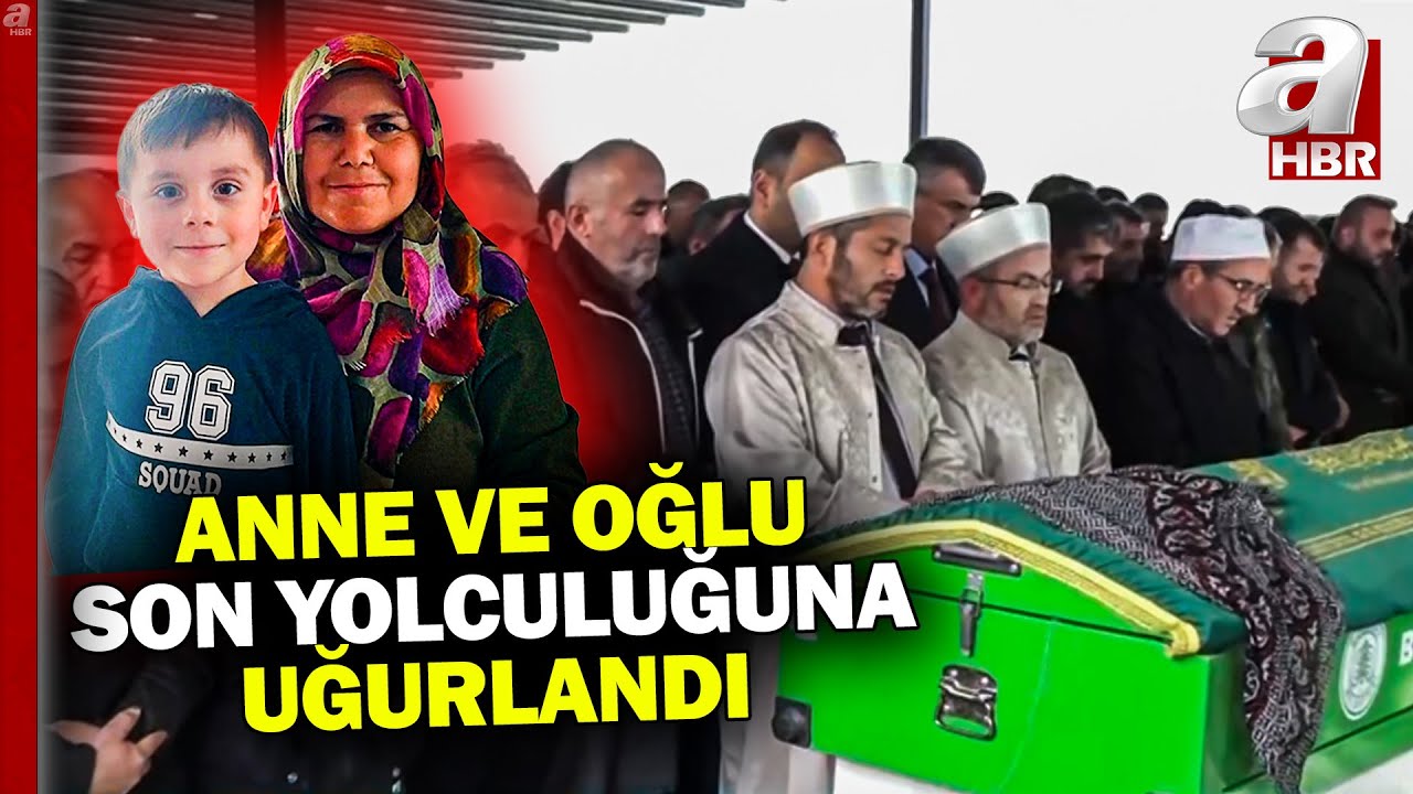 Kastamonu'da cansız bedenleri bulunan anne ve oğlu son yolculuğuna uğurlandı | A Haber