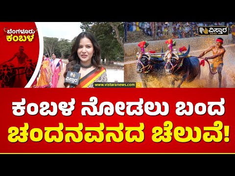 ಮೊದಲ ಬಾರಿಗೆ ಕಂಬಳ ನೋಡ್ತಿದ್ದಾರಾ ಬೃಂದಾ?|Actress Brinda Acharya In Bengaluru Kambalotsava | Vistara News