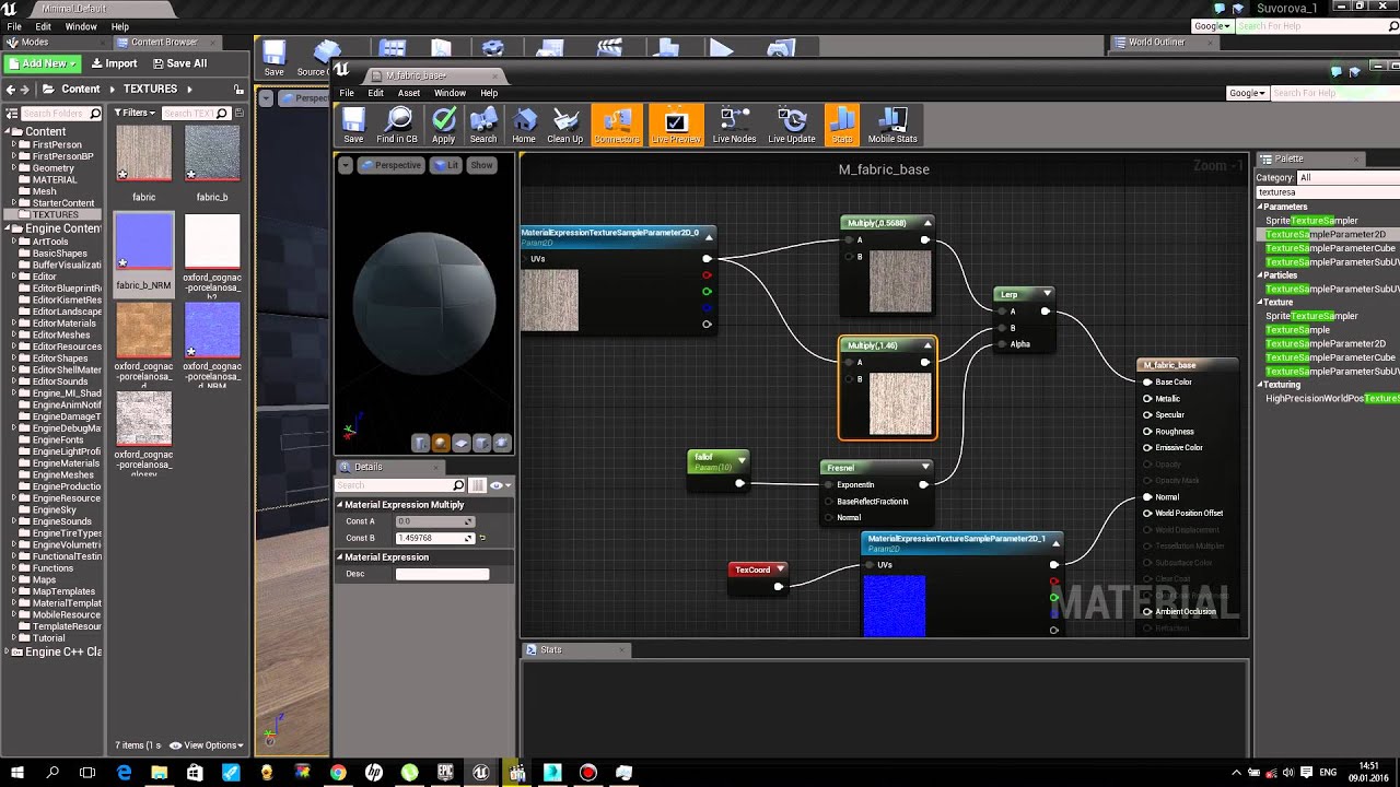 Импорт в unreal engine. Симуляция волос в unreal.