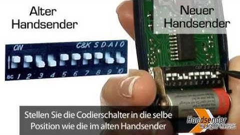 Wie programmiert man eine Fernbedienung mit Codierschalter