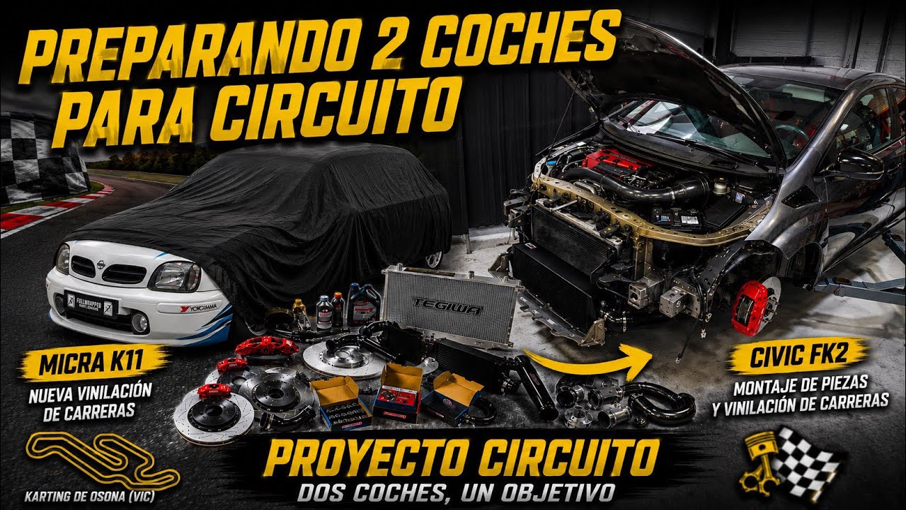 MONTAMOS +4.000€ EN PIEZAS AL CIVIC FK2 Y VINILAMOS EL MICRA K11