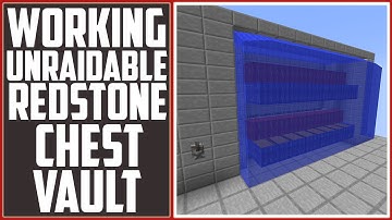 Unraidable Redstone Chest Vault [Toggle-able & Creeper Egg Proof!]