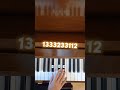 Piano tuto  squid game  red light green light piano shorts tutorial