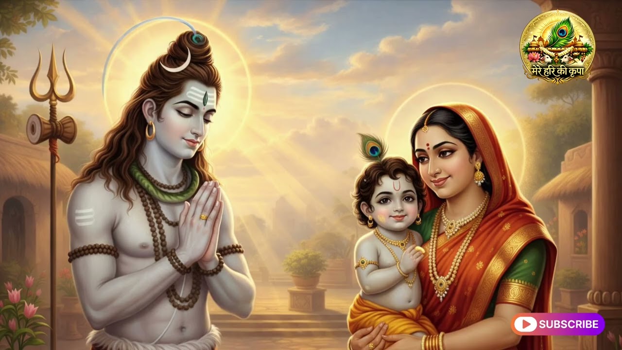 जब भोले बाबा नंदलाला के दर्शन करने | द्वारे आए देखने नंद के नंदलाला| @Mereharikikripaofficial 