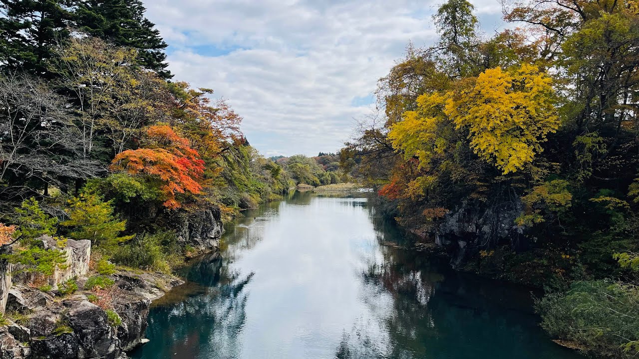 紅葉の🍁厳美渓　2025年11月8日