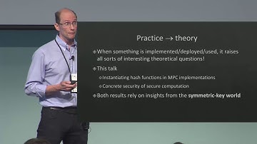 Invited talk: Secure computation: When theory meets...