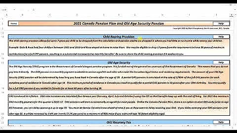 CPP & OAS - Child Rearing Benefit