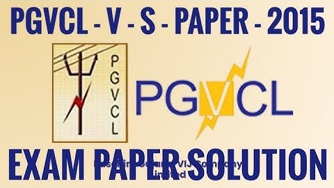 PGVCL- V - S- PAPER -2015 EXAM PAPER SOLUTION #pgvcl #dgvcl #mgvcl #ugvcl #getco #geb #itiexam #iti