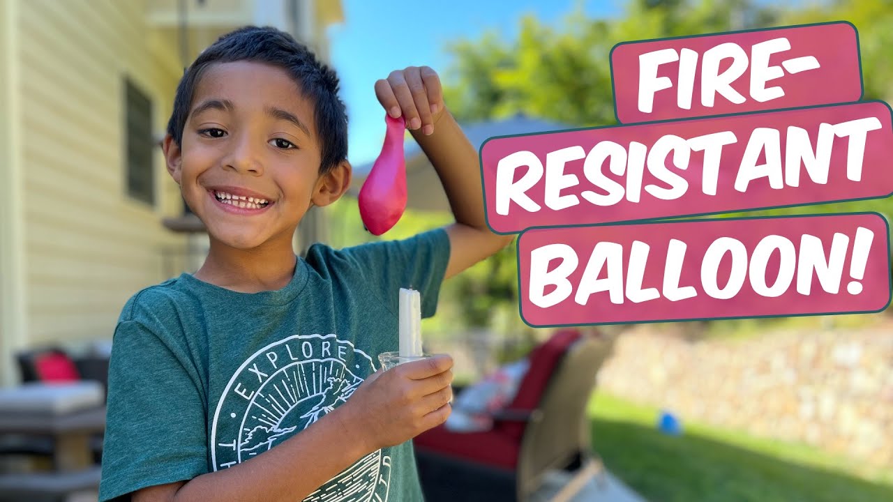 Make a FireResistant Balloon Easy Home Experiment! YouTube