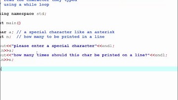 Print a special character