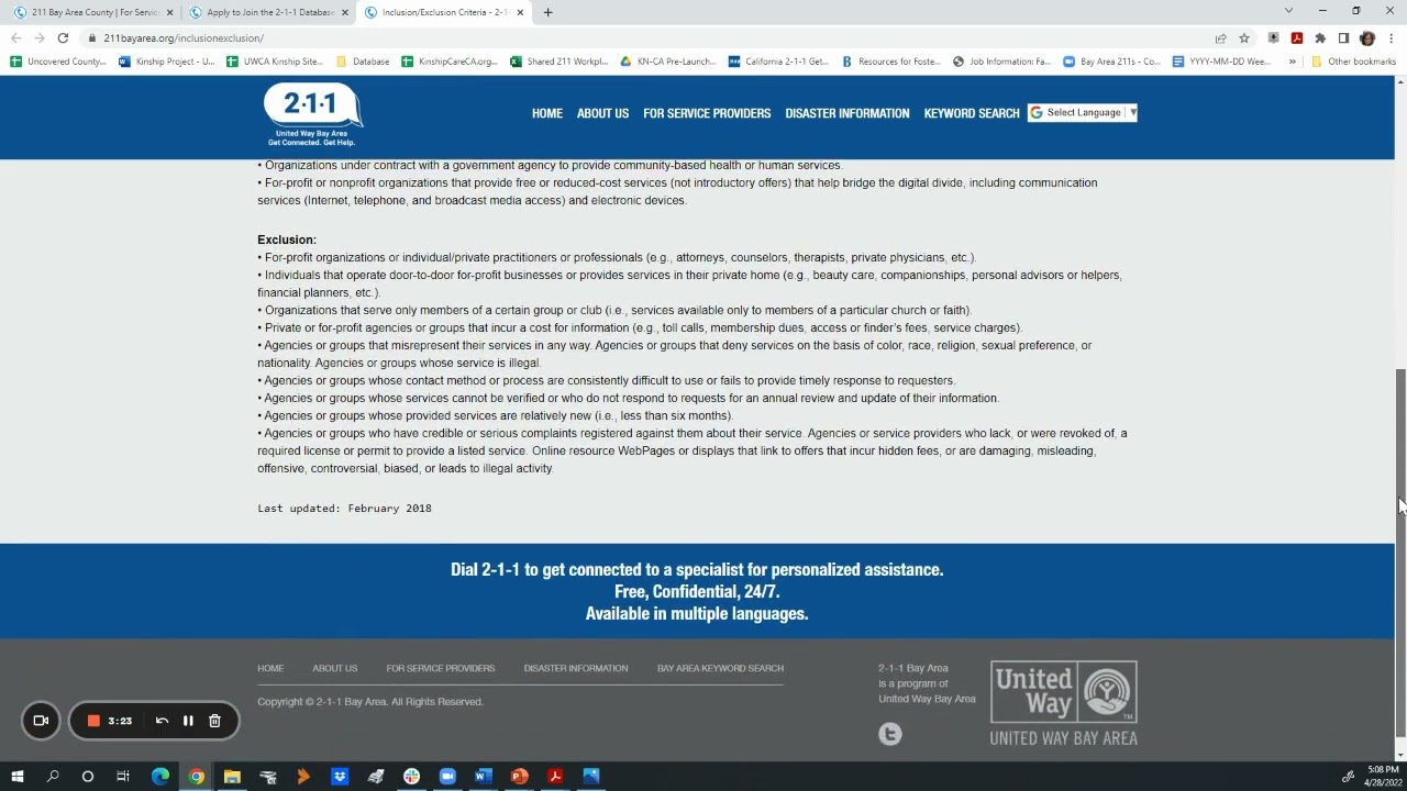 Service Providers | 211 Bay Area