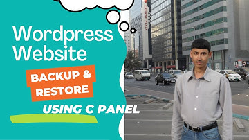 How to restore WordPress Website from C panel | how to backup WordPress Website Manually