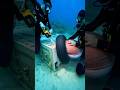 Divers Save a Giant Squid Trapped in a Waste Tire | Underwater Rescue#giantsquid #oceanrescue