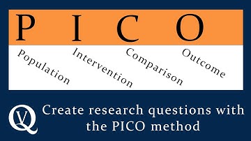 Create research questions with the PICO method