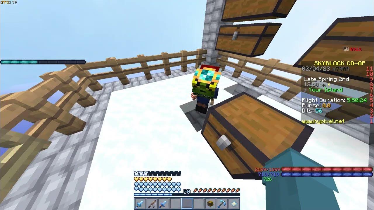 A good snow minion setup (Hypixel Skyblock) YouTube