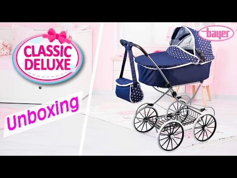 Classic Deluxe Dolls Pram Puppenwagen Unboxing Bayer Design