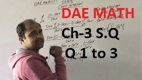 DAE MATH 233 , DAE MATH 212 | Chapter no 3 Short Questions , Q 1 to 3 | saaud ahmad