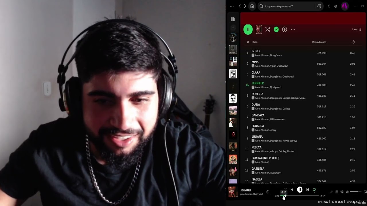 ALEE E Klisman  PARA TODAS QUE JA FINGI AMAR Album React Harrop