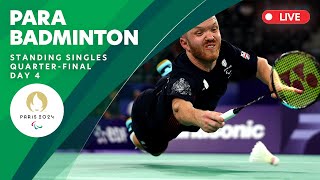 Para Badminton - Standing Men's and Women's Singles Semi Finals | Day 4 | Paris 2024 Paralympics