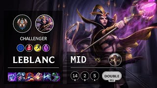 LeBlanc Mid vs Sett - EUW Challenger Patch 11.18