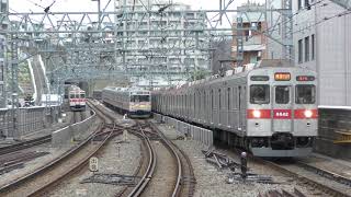 東急8542F 37K 各停清澄白河行き 溝の口駅到着